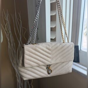 Rebecca minkoff eddie Cream 2 tone Shoulder Bag